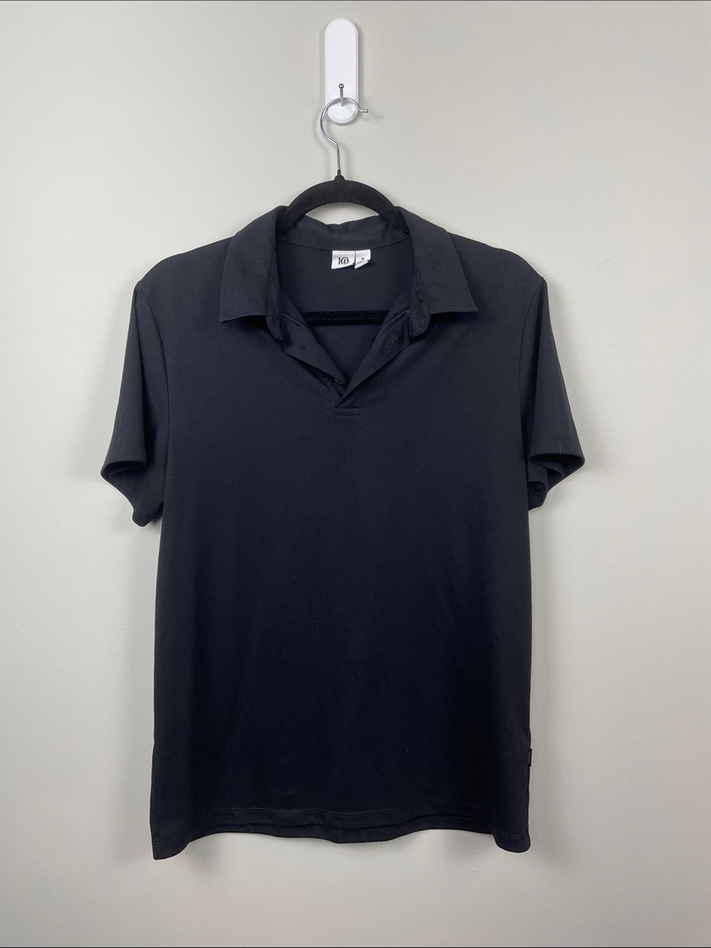 tentree Black Short-Sleeve Polo